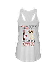 She Also Needs - cavapoo Ladies Flowy Tank tile