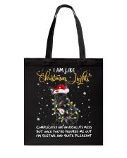 Christmas Lights - French Bulldog 1 Tote Bag tile