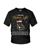 Christmas Lights - French Bulldog 1 Youth T-Shirt tile