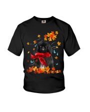 Flying Scarf - BLACK Pekingese Youth T-Shirt tile