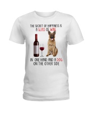 Happiness - German Shepherd 2 Ladies T-Shirt tile