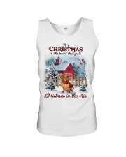 Christmas Air - Red Dachshund Unisex Tank tile