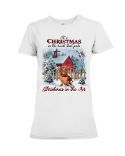 Christmas Air - Red Dachshund Premium Fit Ladies Tee tile