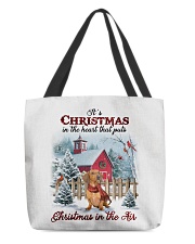 Christmas Air - Red Dachshund All-Over Tote tile