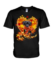 Autumn Leaf - Puggle 2 V-Neck T-Shirt tile