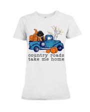 Blue Car - BLACK Toy Poodle Premium Fit Ladies Tee tile