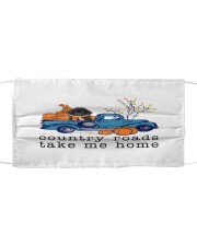 Blue Car - BLACK Toy Poodle Mask tile