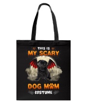 Scary Costume - BLACK Pug 1 Tote Bag tile