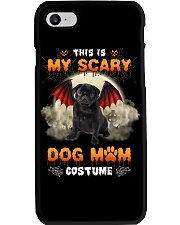 Scary Costume - BLACK Pug 1 Phone Case tile