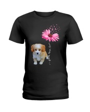 Daisy Ribbon - Shih-Poo Ladies T-Shirt tile