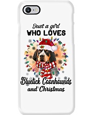 Christmas Girl - Bluetick Coonhound Phone Case tile