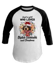 Christmas Girl - Bluetick Coonhound Baseball Tee tile