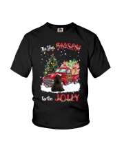 To Be Jolly - BLACK American Cocker Spaniel Youth T-Shirt tile