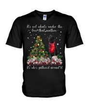 Matters - BLACK Labrador V-Neck T-Shirt tile