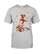Autumn Leaves Jack Russell Terrier 1 Classic T-Shirt front