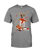 Autumn Leaves Jack Russell Terrier 1 Premium Fit Mens Tee tile