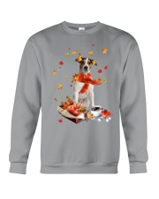Autumn Leaves Jack Russell Terrier 1 Crewneck Sweatshirt tile