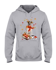 Autumn Leaves Jack Russell Terrier 1 Hooded Sweatshirt tile
