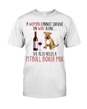 She Also Needs - Pitbull Boxer Mix Classic T-Shirt front