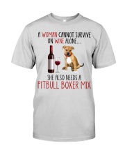 She Also Needs - Pitbull Boxer Mix Premium Fit Mens Tee tile