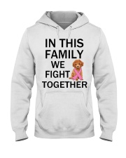 Fight Together - RED Toy Poodle Hooded Sweatshirt tile