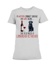 She Also Needs - Labrador Retriever Dog Premium Fit Ladies Tee tile