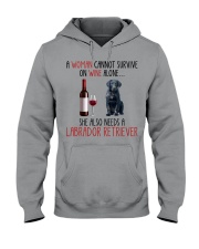 She Also Needs - Labrador Retriever Dog Hooded Sweatshirt front