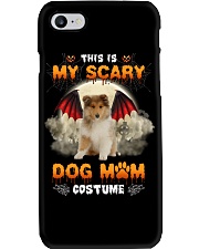 Scary Costume - Rough Collie 2 Phone Case tile