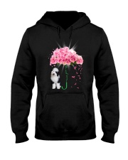 Pink Umbrella - Sheepadoodle Hooded Sweatshirt tile