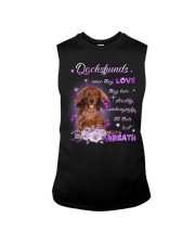 Last Breath - Red Long Haired Dachshund Sleeveless Tee tile