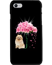 Pink Umbrella - Pomeranian 2 Phone Case tile