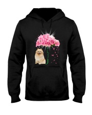 Pink Umbrella - Pomeranian 2 Hooded Sweatshirt tile