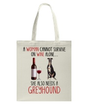 She Also Needs - Greyhound Tote Bag tile