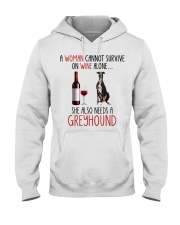 She Also Needs - Greyhound Hooded Sweatshirt tile