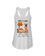 Girl Love Fall And - German Shepherd Dog Ladies Flowy Tank tile