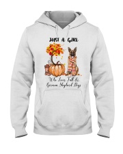 Girl Love Fall And - German Shepherd Dog Hooded Sweatshirt tile