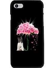 Pink Umbrella - American Akita Phone Case tile