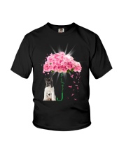 Pink Umbrella - American Akita Youth T-Shirt tile