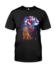 Balloons love 4th - Goldendoodle Premium Fit Mens Tee tile