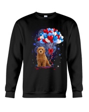 Balloons love 4th - Goldendoodle Crewneck Sweatshirt tile