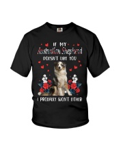 Either - BLUE MERLE Australian Shepherd Youth T-Shirt tile