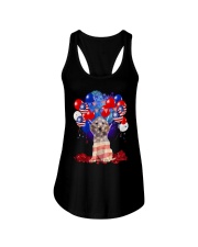 4th July American Balloons - Cocker Spaniel Ladies Flowy Tank tile