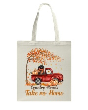 Country Fall - BLACK Pekingese Tote Bag tile