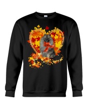 Autumn Leaf - GREY Keeshond Crewneck Sweatshirt tile