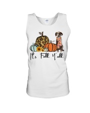 Fall Pumpkin Catahoula Leopard Unisex Tank tile