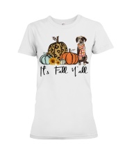 Fall Pumpkin Catahoula Leopard Premium Fit Ladies Tee tile