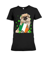 Patrick Leaves - Tibetan Spaniel Premium Fit Ladies Tee tile