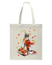 Autumn Leaves TRICOLOR Miniature Schnauzer Tote Bag tile