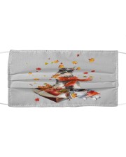 Autumn Leaves TRICOLOR Miniature Schnauzer Mask tile