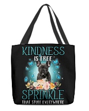 Sprinkle - BLACK French Bulldog All-Over Tote tile